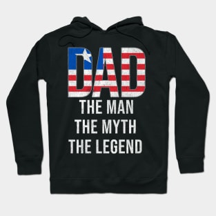 Liberian Dad The Man The Myth The Legend - Gift for Liberian Dad With Roots From Liberian Hoodie